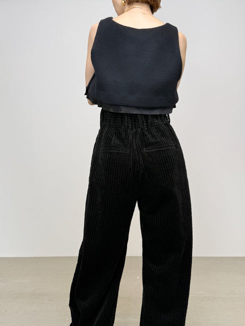 lamb wool bustier